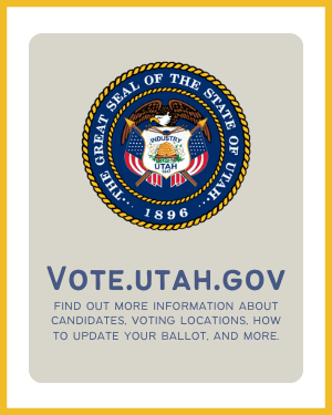 Vote Utah Button